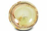 Polished Green Banded Calcite Bowl - Pakistan #301339-1